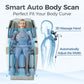 4D Full Body Massage Chair Zero Gravity Shiatsu Recliner,Sl Track Massage Chair with Heating,Leg Auto Extension,Bluetooth,Ai Voice and APP Controller,White